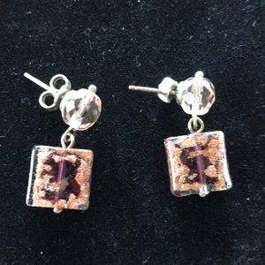 Murano glass earrings